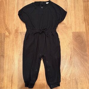 Habitual Girl 18mo Black Knit Jumpsuit